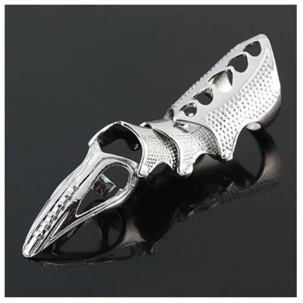 Set of 3 Full Finger Armor Rings - Picture 3 of 6